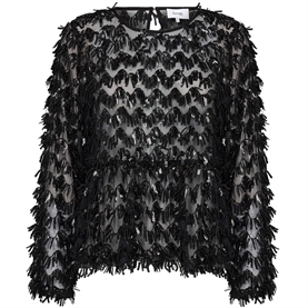 Levete Room LR-UNION 2 Bluse, Sort